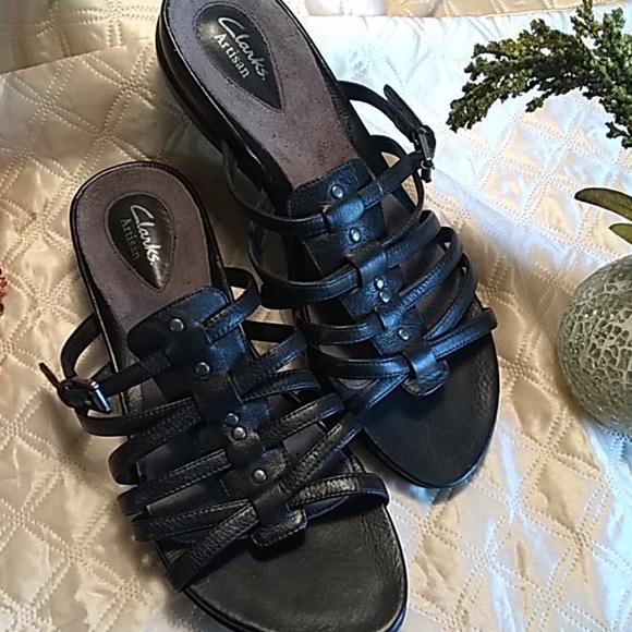 Clarks Shoes - NEW! CLARK'S Artisan black leather sandal